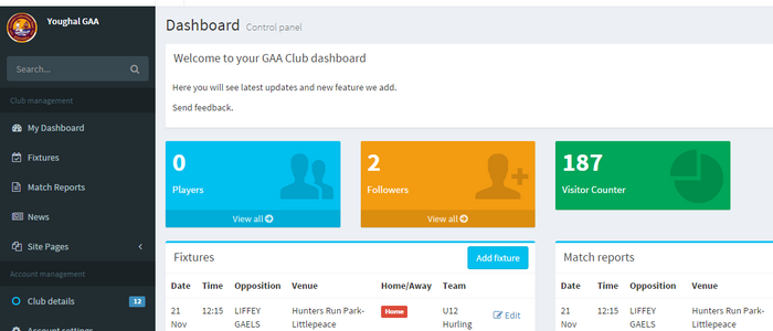 Club page redesign